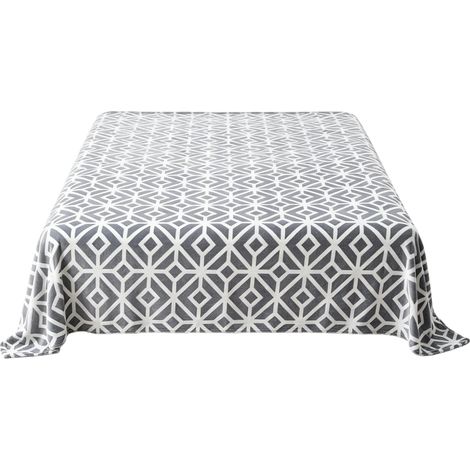 Manta de franela, elegante estampado geométrico, alta capacidad térmica, 160x220cm (1/2)