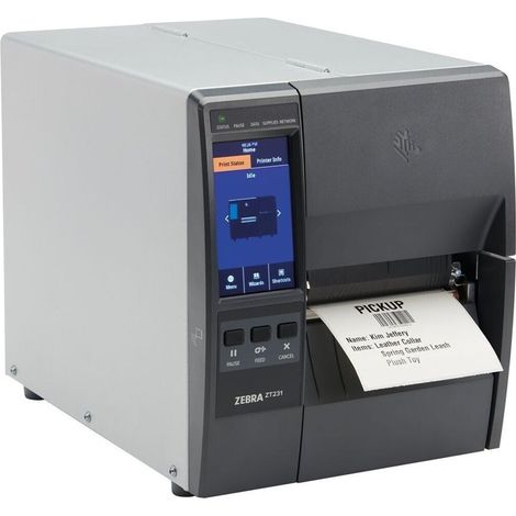 Impresora de etiquetas Zebra ZT231, transferencia térmica, 300 x 300 ppp, 203 mm/s, conexión inalámbrica y por cable, Ethernet, (1/2)
