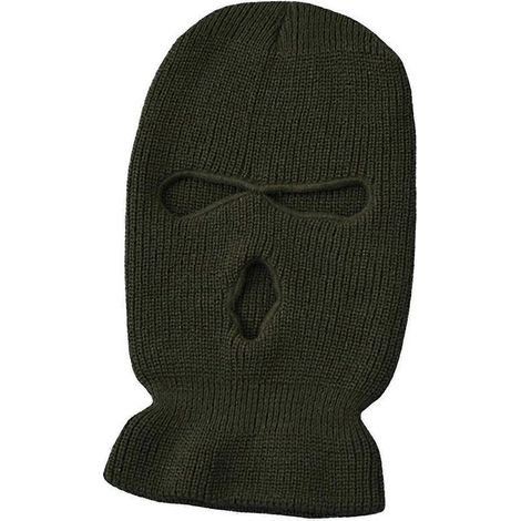 Herbst-Winter-Radfahrer-Gesichtsmaske, gestrickt, hochelastisch, Unisex, einfarbig, für introvertierte Menschen-Green (1/5)