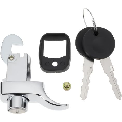 1 Verrou de Coffre avec Bague D'étanchéité à Clé 113827503H Compatible avec VW Coccinelle 1972-1977 (1/5)