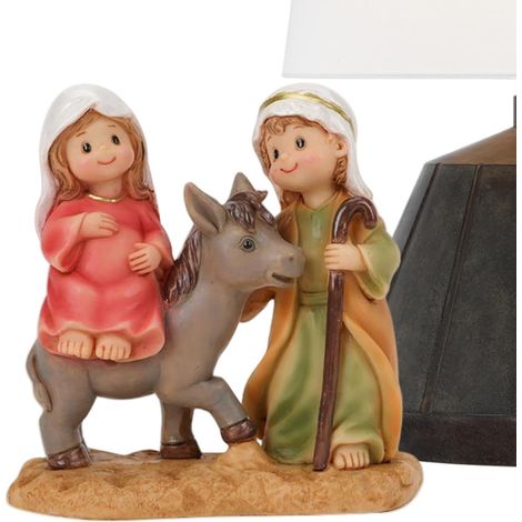 Statue De La Sainte Famille - Statue de Noël en Résine Joseph et Marie (1/5)