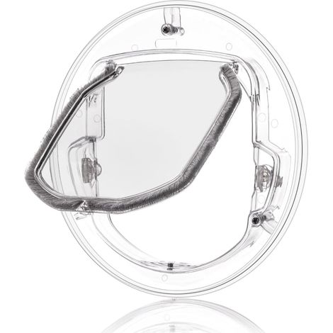 Porte pour Animaux de Compagnie, Chatiere pour Chien à 4 Voies Rabat
Plastique ABS Étanche Double vitrage Ronde Serrure Intérieure pour Chats Petits Chiens Chiots (1/5)