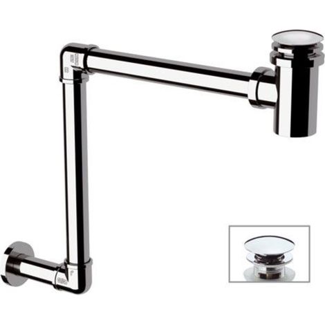 Sifone salvaspazio con piletta click-clack cromo (1/3)