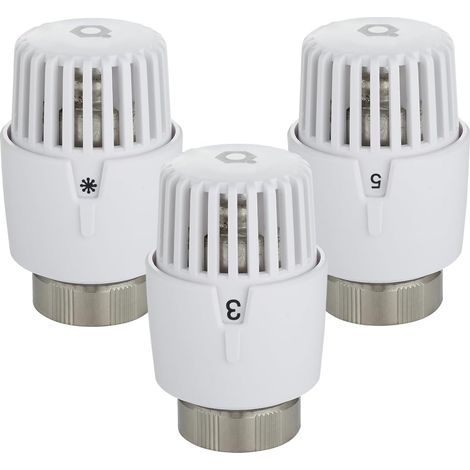 1x Radiator thermostat with series - precise thermostatic head with integrated sensor, frost protection and versatile adjustment for threaded valves M30 x 1.5 (1/5)