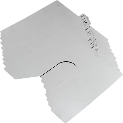 Cale prédécoupée Acier inoxydable, 200mm x 200mm x 1mm Gris ( Prix pour 1 )