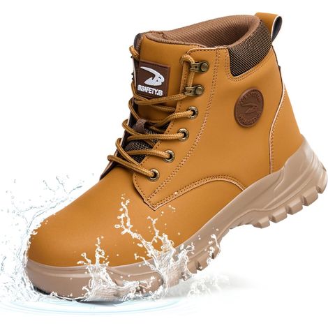 Chaussures de Sécurité Hommes Femmes Imperméable Bottines de Sécurité avec Embout en Acier Légère Montante Chaussures de Travail Antidérapant Basket de Securite (1/5)