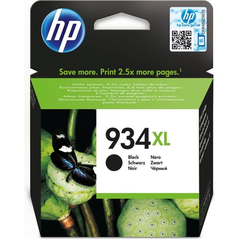 Cartucho de Tinta Original HP nº934 XL Alta Capacidad/ Negro