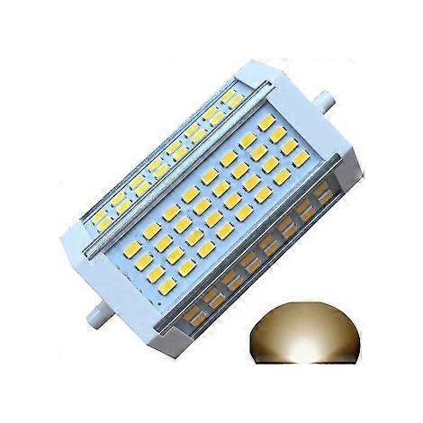 Ampoule LED 30W R7s à intensité variable, 118 mm, blanc chaud 2800K, culot J118, projecteur double, 3000 lm, équivalent à une ampoule halogène 300W, pour la maison, le salon, le balcon, etc. (1/5)