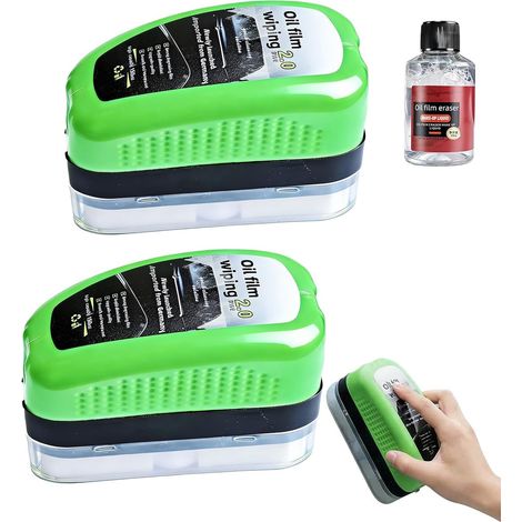 3pcs Nettoyage Multifonctionnelle Anti Buée pour Film à l’Huile, Sécurité Accrue pour Vitres et Rétroviseurs de Voiture, Idéale pour Entretien de Surfaces en Verre, oil film remover, oil film cleaning