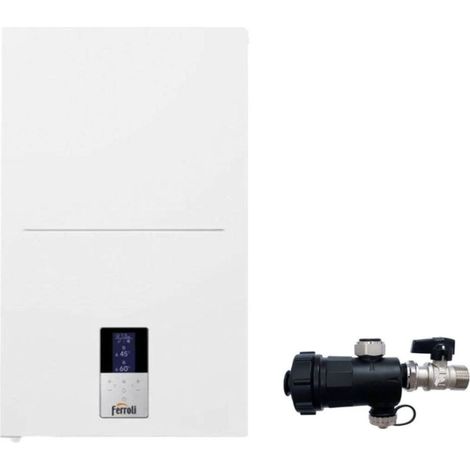 Ferroli Caldaia a Condensazione Bluehelix Hitech RRT 24 C 24 kw Metano/GPL con Kit Scarico Fumi Con Defangatore In Omaggio  KIT COASSIALE