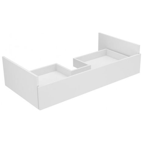 Meuble bas EDITION 400 PLANNING avec découpe siphon 1050 x 254 x 535 mm blanc / blanc KEUCO