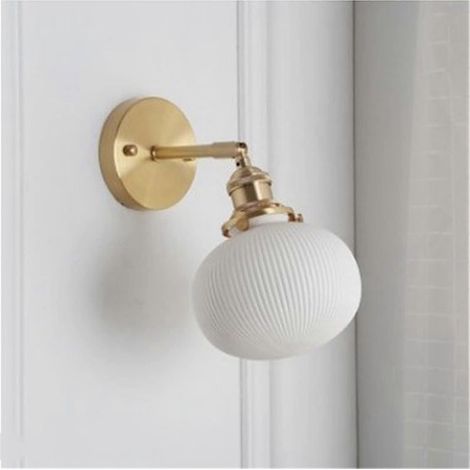 Applique murale LED en céramique pour salle de bain et chambre, design vintage moderne, couleur B, éclairage décoratif. (1/5)