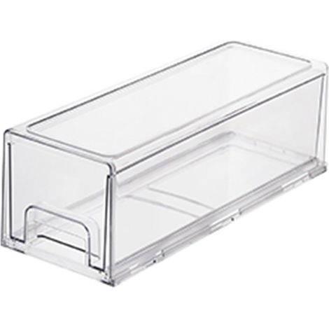 Sollbry Contenedores apilables para refrigerador con cajón extraíble para congelador, armario, cocina y despensa (tamaño: 33,5 x 12,5 x 11 cm) (1/4)