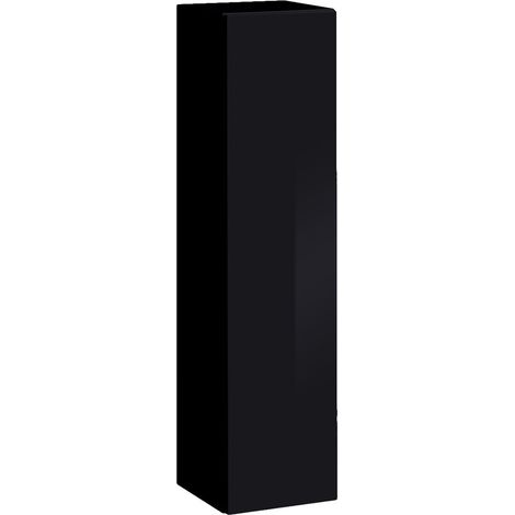 Hängeschrank – Schwarz – Kollektion SWITCH – 1 Tür – 30x120 cm – Modernes Design