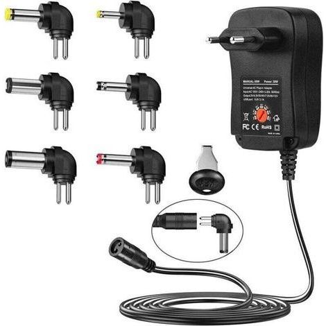 30W Power Adapter 3V-12V Adjustable Voltage Multifunction Charger (1/4)