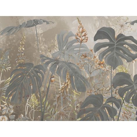 Papier peint panoramique - Plantes tropicales - 130 cm x 100 cm (1/2)