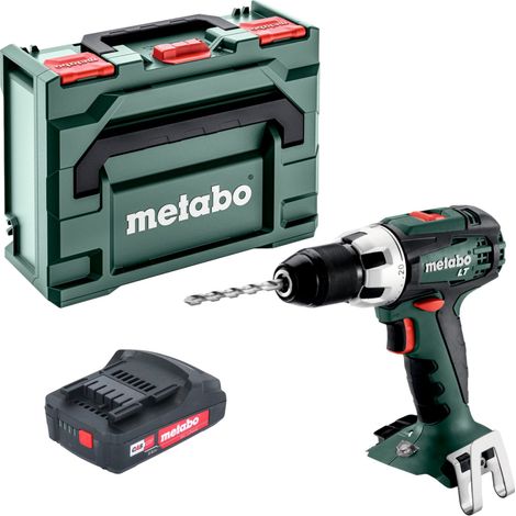 Metabo BS 18 LT Perceuse-visseuse sans fil 18 V 60 Nm + 1x batterie 2,0 Ah + metaBOX - sans chargeur