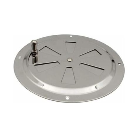 Ventilations rondes en acier inoxydable Grille de ventilation Reglable Rond Évent d'Aération Grille Évent à persiennes en acier inoxydable pour Fumeur,Camping-Car,Maison,Yachts Diamètre 125mm,1 pièce