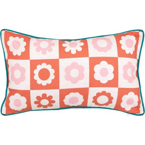 Coussin d'extérieur Cha cha pop 30x50cm rose - Atmosphera créateur d'intérieur