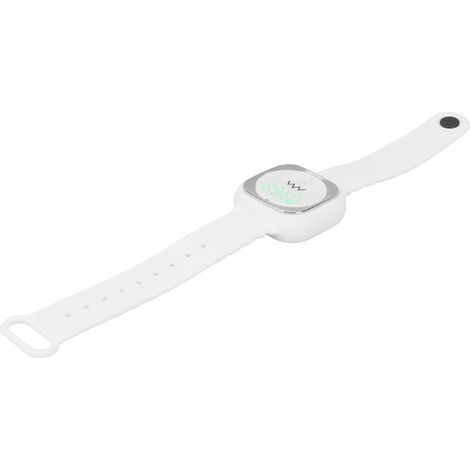 Ultraschall-Mückenschutzarmband mit Zeitanzeige, Anti-Mücken-Armband für den Außenbereich (Weiß) (1/5)