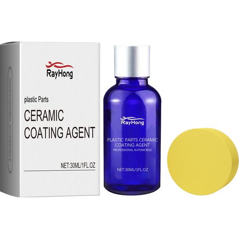 Agent De Rénovation Pour Pièces Plastiques Automobiles - Revêtement Cristal 30 ml - Pour Intérieur Et Extérieur De Véhicule - 1 Pièce (1/5)