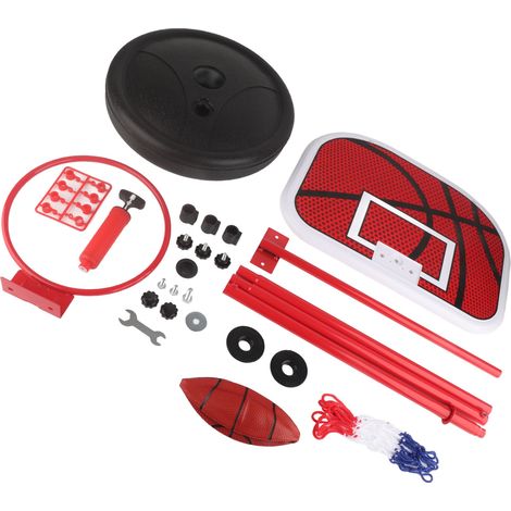 Kit de panier de basket-ball pour tout-petits, réglable en hauteur, avec support pour enfants (1/5)