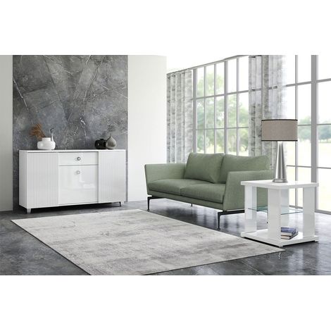 MARIKA - Pack Salon Séjour avec Buffet 3P et Table d'Appoint (1/4)