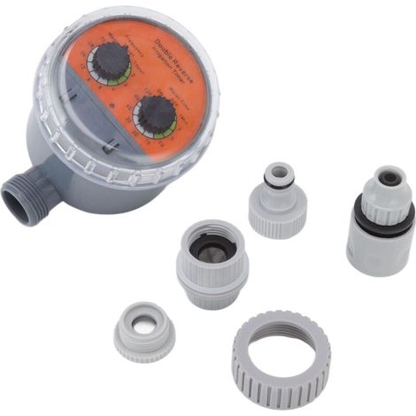 Minuterie d'irrigation double cadran vanne à boisseau sphérique IP67 étanche minuterie d'irrigation automatique sans pression pour les cours balcons (1/5)