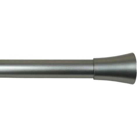 Secodir – Tringle à rideau extensible 110 à 210 cm – Ø 25/28 mm – Finition nickel – Supports réglables inclus – Pour rideaux légers et lourds (1/4)