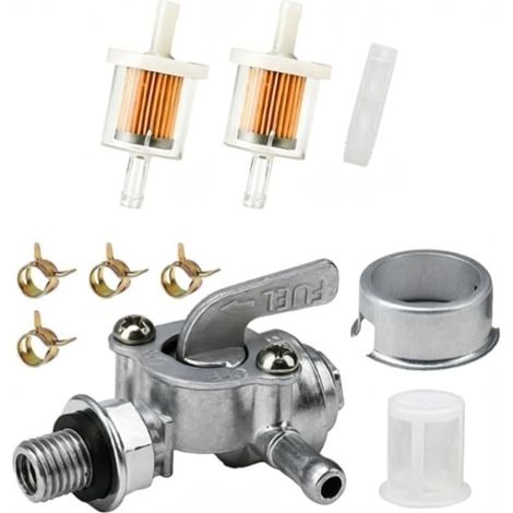 Robinet réservoir carburant plastique pour robuste Robinet réservoir Filetage M10x1.25 pour précis, compatibilité , arrêt flux , installation outil, plastique durci (1/5)