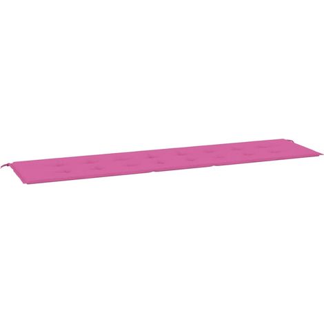 Maison Exclusive - Coussin de banc de jardin rose 200x50x3 cm tissu (1/5)