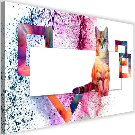 Cadre déco Chat animaux 60x40 (1/5)