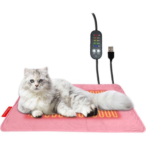 Tapis chauffant pour chat – 5 réglages de température – Tapis de couchage (1/5)