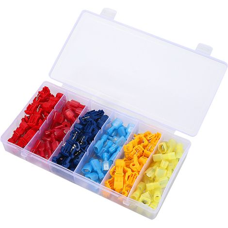 Scotch Lock Connecteurs auto-dénudants Kits de connecteurs rapides pour bornes électriques Rouge 20 pièces Bleu 20 pièces Jaune 20 pièces (1/5)