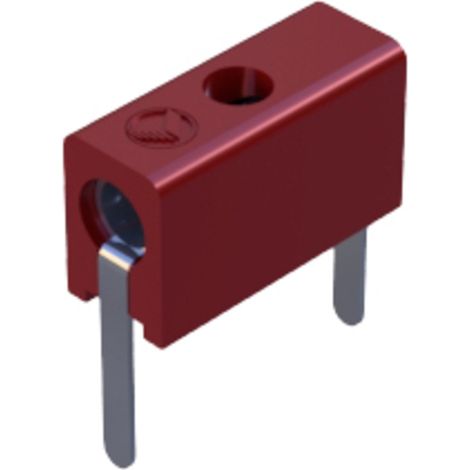 Hirschmann Test & Measurement MPB 1 Prüfbuchse Buchse, gerade Stift-Ø: 2 mm Rot 1 St.