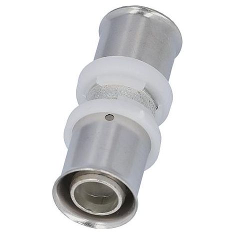 Raccord a sertir pour tube multicouche, accouplement, etame 16x2 - 16x2mm