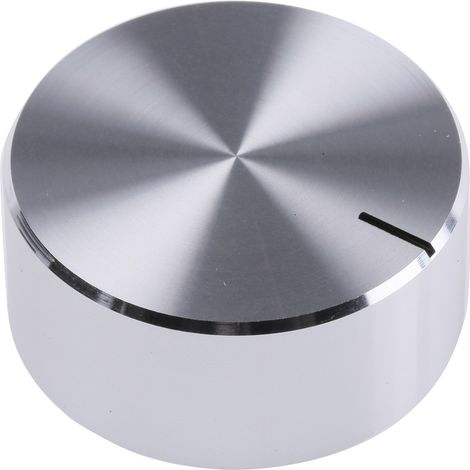 Bouton de potentiomètre RS PRO, Axe de 6.4mm, Diamètre de 32mm, Vis sans tête ( Prix pour 1 )