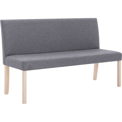 Panca 139,5 cm Grigio Chiaro in Poliestere vidaXL