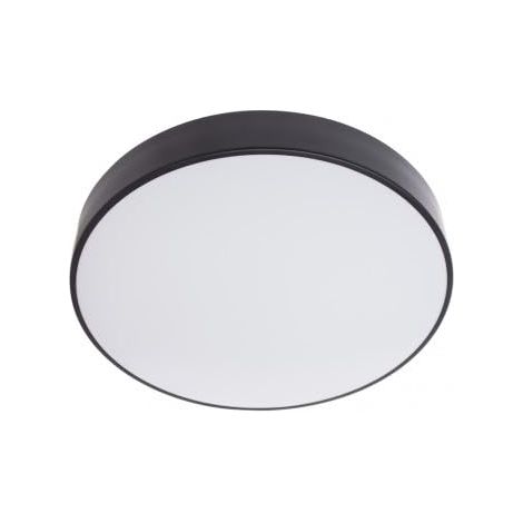Plafonnier LED Rond Noir IP44 avec CCT Réglable, 2200 Lumens, Style Contemporain pour Pièce de Vie, Salle d’Eau, Couloir ou Dressing – Éclairage LED Intérieur Élégant