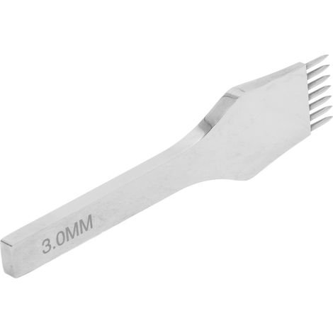 Aiguille à cuir en acier miroir, outil de marquage et découpe circulaire, diamètre 3.0mm à 7 pointes (1/5)