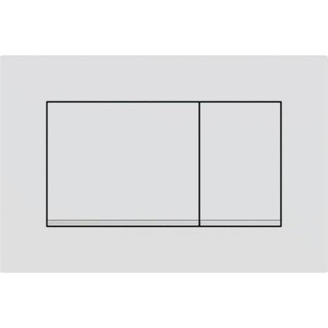 Gilt für Geberit Sigma30 Betätigungsplatte für 2-Mengen-Spülung: mattweiß lackiert, Perl-Effekt-Beschichtung, Chrom glänzend (115.883.JT.1) (1/4)