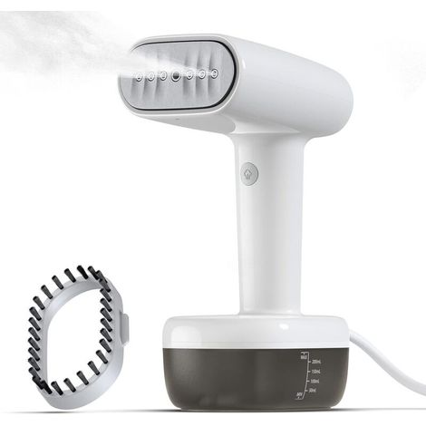 Défroisseur vapeur portable 1800 W 260 ml à chauffage rapide, idéal pour les voyages et le défroissage de vêtements en tissu. (1/4)