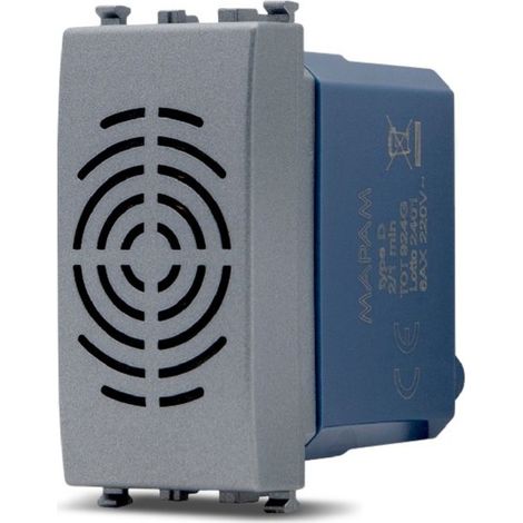 Frutti elettrici compatibili con supporti Vimar Arké grigio scuro interruttore presa pulsante schuko deviatore Suoneria