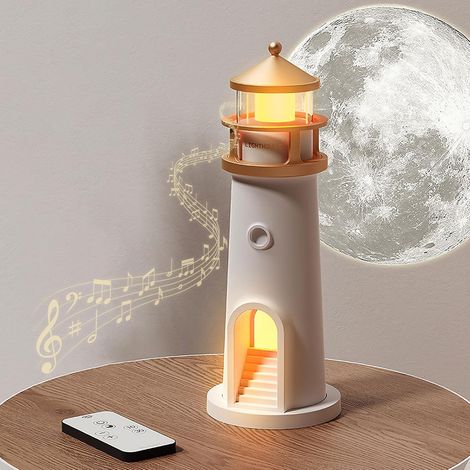 Lampada personalizzata, decorazione a forma di faro, faro con telecomando e funzione Bluetooth (1/4)