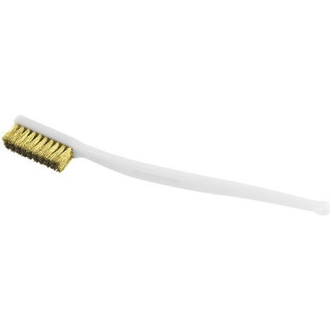 Lot de 4 Brosses Métalliques en Laiton - Brosse en Laiton - Petite Brosse en Laiton - Pour Imprimante 3D, Cadres, Portes et Fenêtres - Pour Soudure, Soudage, Rouille (1/5)