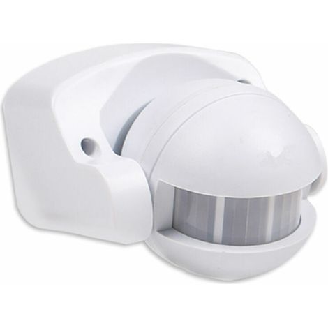 Detecteur de Mouvement extérieur pour éclairage Commutateur de capteur de capteur de corps humain infrarouge Blanc (1/4)