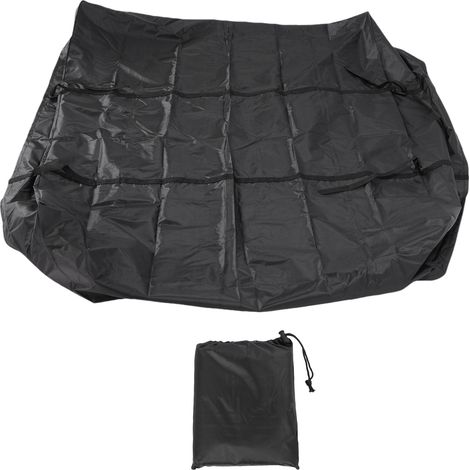 Couverture de support supérieur de voiture, tissu Oxford enduit d'argent 420D, anti-pluie et anti-poussière, bagages pour voyage en plein air. (1/5)