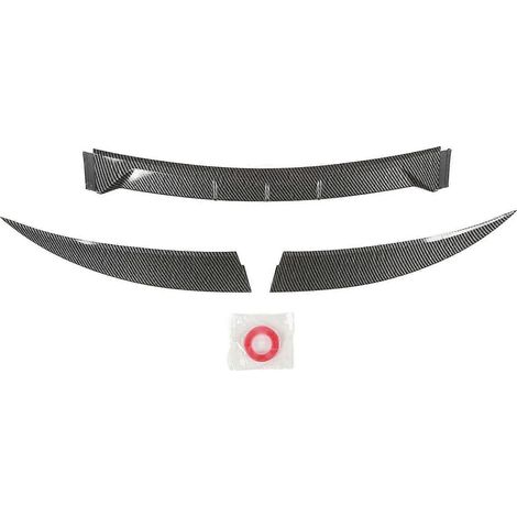 Ensemble de 3 ailerons de coffre arrière, séparateurs, couleur fibre de carbone, remplacement pour Tesla Model 3 2017 à 2023 (1/4)
