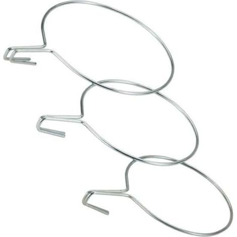 Soporte para maceta de balcón Sauvic 20 cm acero zincado estable fácil instalación