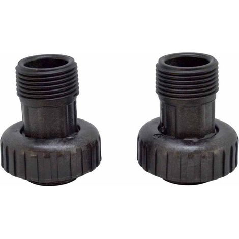 Kit De 2 Adaptateurs Mâle 3/4 pouces  - 20/27 Pour Vanne Clack Ws100 Et Ws1tt